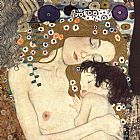 Three Ages of Woman - Mother and Child (detail II) by Gustav Klimt